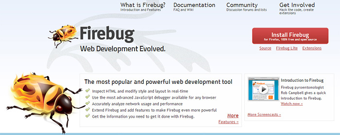 Расширение Firebug для Mozilla