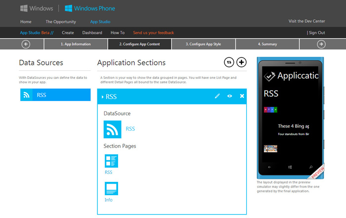 Windows Phone App Studio