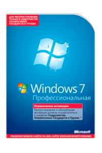 Microsoft Windows 7 Professional Edition. Профессиональная