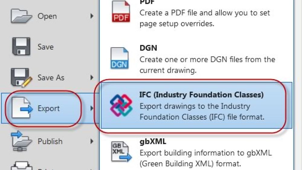В AutoCAD MEP 2013 улучшена поддержка файлов формата IFC