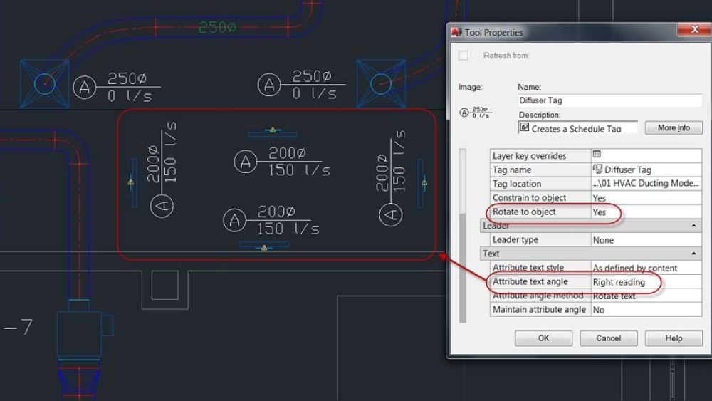Улучшенные возможности работы с ярлыками спецификаций позволяют повысить точность и управлять отображением ярлыков и их атрибутов при вращении
