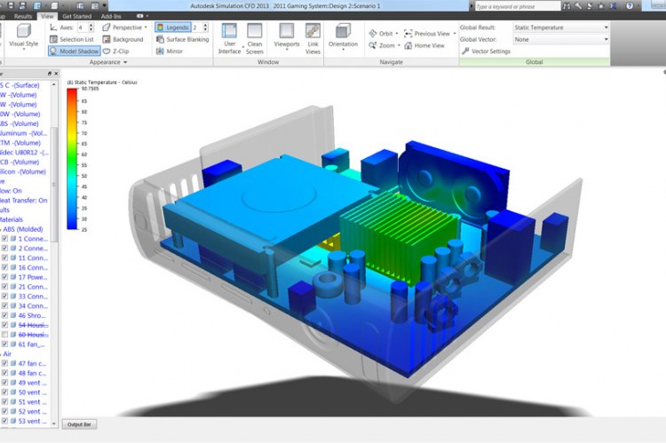 Благодаря новым инструментам навигации и ориентирования в Autodesk Simulation CFD 2013 повышается производительность моделирования и быстрее происходит оценка полученных результатов