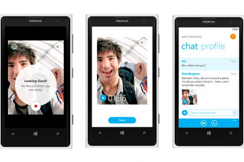 Видеосообщения Skype для Windows Phone 8