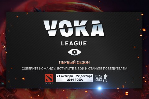 VOKA запускает собственную киберспортивную лигу и приглашает на турнир по Dota 2 и Counter-Strike: Global Offensive