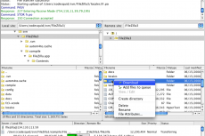 Главное окно FileZilla 3 на Mac OS X 10.5
