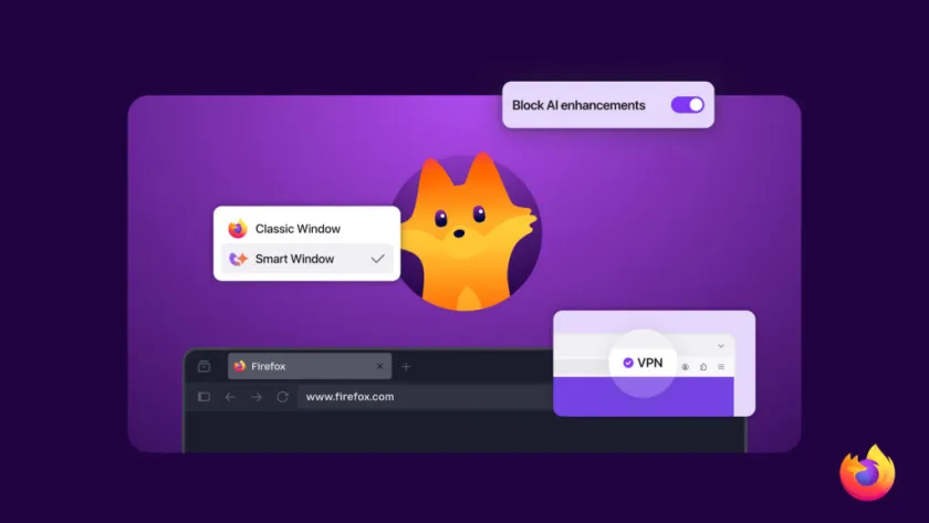 Mozilla добавляет встроенный VPN, разделенный экран и новые функции в Firefox 149